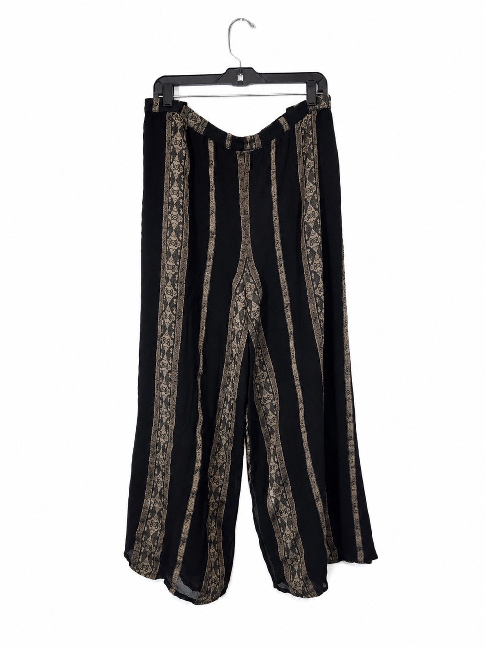 Sterling Styles Boho Palazzo Festival Pants Semi Sheer Rayon Plus Size One Size
